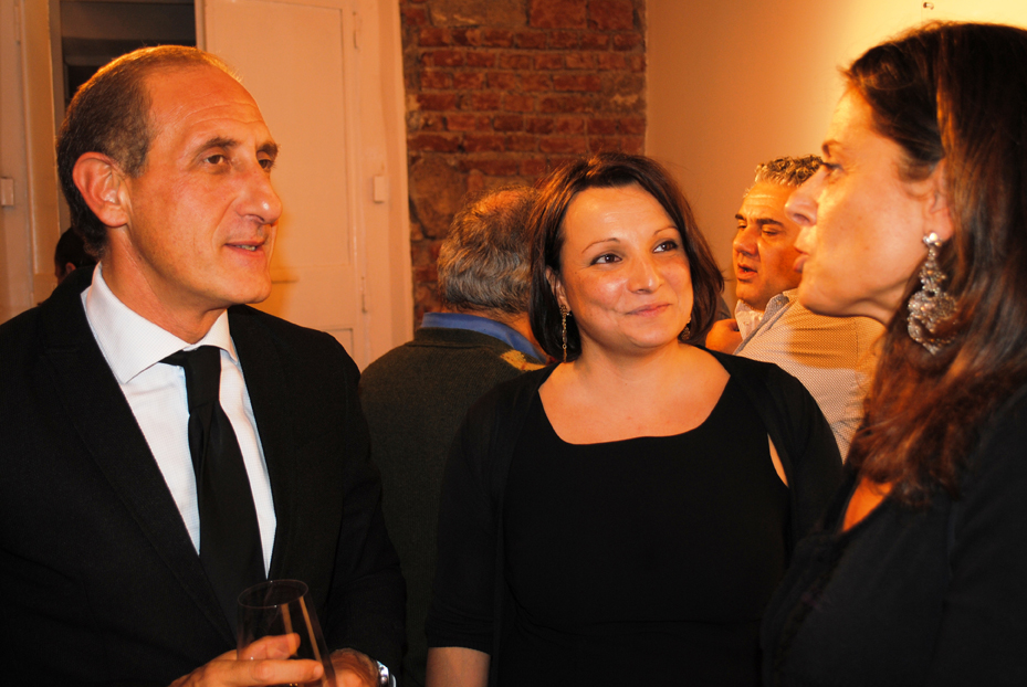 Domenico Piraina, Direttore del Palazzo Reale con Consuelo Hernandez, Direttrice della Galleria Hernandez. Domenico Piraina Consuelo Hernandez Galleria Hernandez