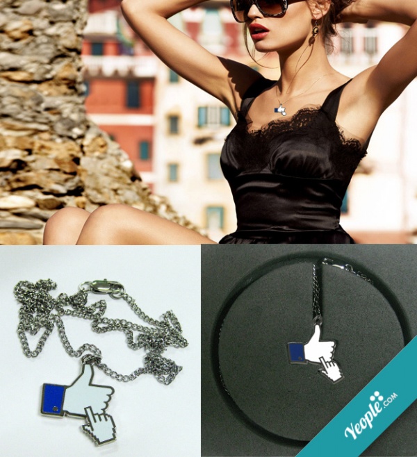 I Like You facebook pendace necklace I like you love gift style original girlfriend boyfriend regalo bijoux